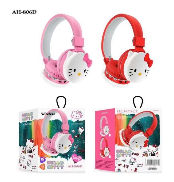 AH-806Q Cute Mario Cartoon Girls' Wireless Headphones