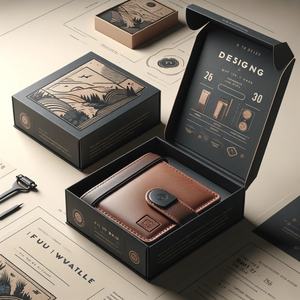 Customize Printing Boxes Product <b>Gift</b> <b>Box</b> Die Cut Bote Cadeau Biodegradable Packaging Luxury Business Men Wallet Sets <b>Gift</b> <b>Box</b> - Product Image 2