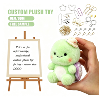 Série Tortues en Peluche : Peluches Tortues, Poupées en Peluche, Porte-clés, Jouets en Peluche Personnalisés, Adorables Peluches