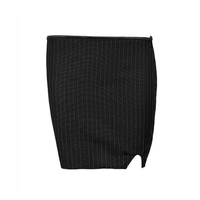Ensemble corset et jupe noir à rayures pour femme grande taille 6XL, avec fermeture éclair, bustier sexy pour femmes