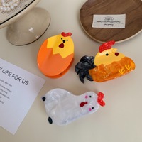 Pince à cheveux en acétate de haute qualité avec un design mignon de poulet Liwu pour les accessoires féminins