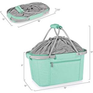 Panier de pique-nique pliable personnalisé pour l'extérieur, panier de courses de luxe pliable, panier à main pour aliments, panier de pique-nique, étanche - Product Image 4