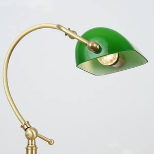 Lampe de bureau de banquier rétro en cuivre, style européen moderne, avec verre vert et métal laiton, pour chevet décoratif - Product Image 3
