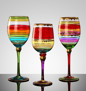 Copa de cóctel pintada a mano de Europa de nuevo estilo, copa de Ginebra para fiesta y regalo de boda, copa de vino de Navidad sin plomo - Product Image 3