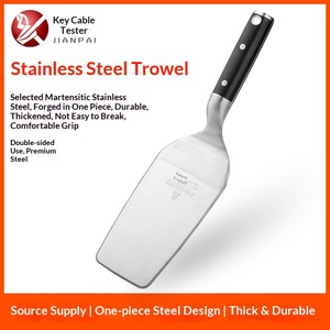 Couteau à plâtre monobloc en acier inoxydable, couteau à maçonnerie, couteau à plâtrer les murs, spatule à carrelage, truelle épaisse, grande truelle - Product Image 1