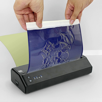 Impresora Térmica Inalámbrica Profesional para Tatuajes, Material de PVC de Alta Definición, Alta Resolución, Permanente, para Recibos Térmicos