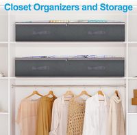 Unterbett-Aufbewahrungsboxen Schrank-Organizer und Aufbewahrungskisten für Bettwäsche, Decken und Kleidung