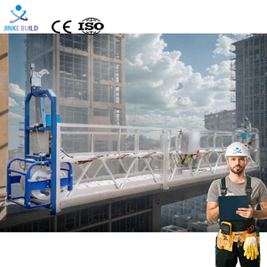 Plateforme élévatrice suspendue électrique <span class=keywords><strong>en</strong></span> acier inoxydable ZLP800 pour la construction d'hôtels, capacité de charge de 250 kg - Product Image 4