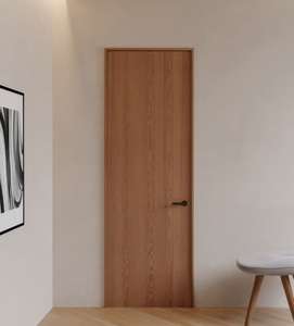 Característica de prevención de incendios compuesta de madera para puerta de madera clasificada contra incendios de 1 hora personalizada del fabricante de China pintada para uso doméstico - Product Image 2