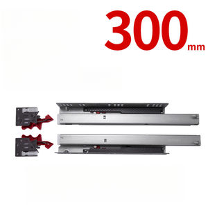 รางเลื่อนซ่อน <span class=keywords><strong>Hafele</strong></span> 16 มม. แบบเต็มระยะ รับน้ำหนักได้ 30 กก. พร้อมระบบปิดแบบนุ่มนวล - Product Image 5