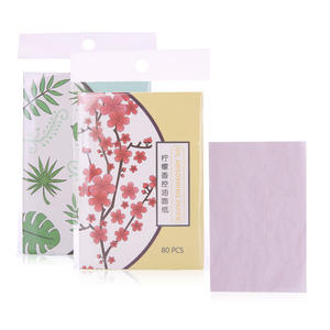 Papel Absorbente de Grasa Lamela, 80 Hojas Faciales para Mujeres, Uso Facial, Pulpa de Madera Virgen - Product Image 1