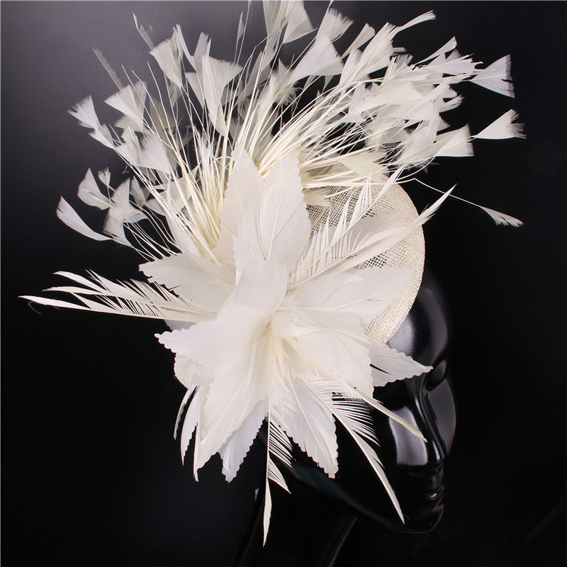 Hot Millinery Tea Party Hat Kentucky Derby Feather  display picture 2