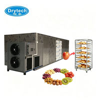 Industriële roestvrijstalen automatische dehydrator voor fruit, groenten en voedsel, met dienbladenrekken