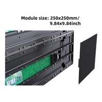 Grand écran vidéo LED avec luminosité de 600 cd, garantie de 2 ans, CMS et RDM pour salles d'exposition intérieures