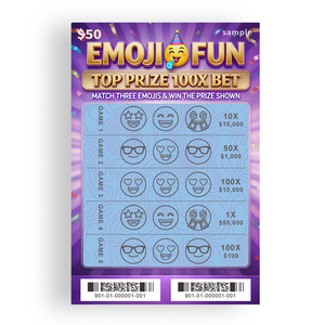 Wholesale Custom Funny Theme Print Lottery Tickets Supplier Digital Number Scratch and Win Instant Lottery Printing - Product Image 5