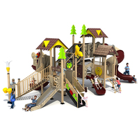 HUADONG-Parque infantil comercial de plástico de madera simulado para niños, patio de recreo al aire libre, artículos de parque infantil comercial, para uso en exteriores
