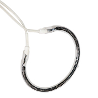 Lampe de chauffage infrarouge circulaire en fibre de carbone Quartz 1300w pour fours grille-pain à saveur