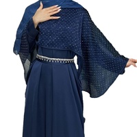 Robe Abaya élégante d'exportation transfrontalière pour femmes ciel étoilé cape simple grande taille pour robe musulmane dames filles ensembles