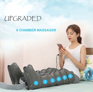 Sistema di Terapia a Compressione Sequenziale, Stivali di Recupero a 6 Camere d'Aria, Massaggiatore a Compressione d'Aria per <span class=keywords><strong>Gambe</strong></span> - Product Image 2