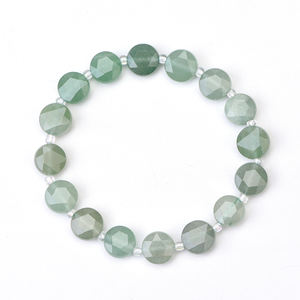 행운의 스트레치 탄생석 팔찌, 라피스 로즈 쿼츠 각면 보석 비즈 천연석 별자리 팔찌, 남녀공용 - Product Image 4