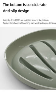 Mangkuk anjing pengumpan lambat bentuk desain cangkang, piring makan lambat PP Premium naik tidak licin - Product Image 6