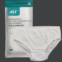 Échantillon gratuit de culottes jetables blanches en coton doux grande taille vente en gros de sous-vêtements jetables post-partum pour femmes