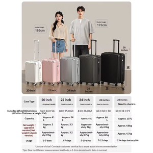 <span class=keywords><strong>Valise</strong></span> Kamai à roulettes 4 roues pivotantes à 360 degrés, grande capacité, 28/24 pouces, extensible, coque rigide, <span class=keywords><strong>ultra</strong></span>-légère, avec serrure TSA - Product Image 5