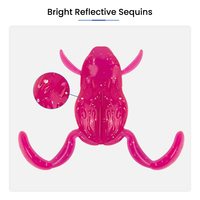 Leurre souple en silicone 35mm 43mm, 6 couleurs, imitation grenouille, flottant et nageant, pour la pêche à la carpe en eau douce, OEM DW38
