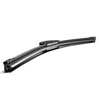 Escobilla Limpiaparabrisas Universal Sin Estructura de Metal U-02 con Gancho Tipo J para Mazda 3, Jetta, Corolla - Color Negro, Caja Personalizada