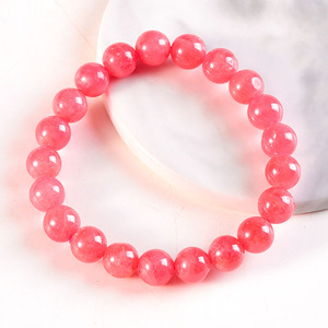 Pulseras de Rodocrosita de Alta Calidad con Rayas Rojas Argentinas en Venta - Product Image 3