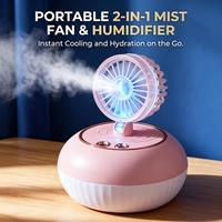 Nouvel Arrivage : Humidificateur Portable USB à Brume Fraîche avec Ventilateur, Diffuseur d'Huiles Essentielles pour Maison, Camping, Bureau
