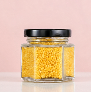 Venta al por Mayor de Frascos de Vidrio Hexagonales Transparentes de 45-730 ml con Tapa Negra para Envasar Miel/Mermelada, Recipiente Clásico de Vidrio para Alimentos - Product Image 6