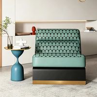 Fauteuil de salon inclinable en cuir de style minimaliste moderne, avec rembourrage en éponge et pieds en métal, pour le salon