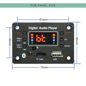 Mp3 Âm Nhạc Máy Nghe Nhạc Giải Mã Hội Đồng Quản Trị Với <span class=keywords><strong>Bluetooth</strong></span> Loa Phụ Kiện FM Đài Phát Thanh Receiver 12V Âm Thanh Xe Hơi Mô-đun - Product Image 3
