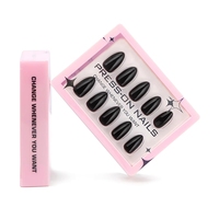 30 pièces Nouveauté Mode Vente en Gros Faux Ongles Simples Couleur Unie Acrylique Faux Ongles Personnalisés Haute Qualité à Coller