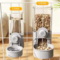 Distributeur automatique d'aliments par gravité pour animaux domestiques Cage en plastique suspendue pour chiens chats lapins chinchillas furets
