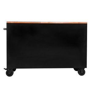 Hot bán 52 inch công cụ màu đen ngực trên bánh xe công cụ hệ thống lưu trữ 9 ngăn kéo bàn làm việc với rắn gỗ hàng đầu - Product Image 6