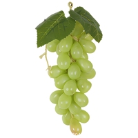 Productie Groothandel Groene Kunstmatige Druiven Kunstfruit Plastic Fruit PVC Druiven voor Decoratie