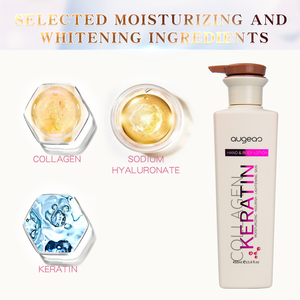 Lotion pour les mains et le corps Augeas Collagen Keratin 450ml, hydratante, nourrissante, éclaircissante pour femmes - Product Image 3