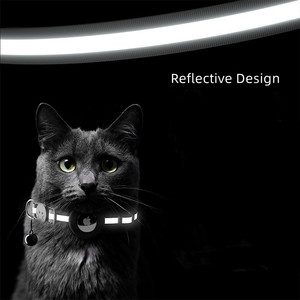 Collar Reflectante para Mascotas con GPS, Collar de Nailon para Gatos, Collares para Gatos Baratos al por Mayor, <span class=keywords><strong>Airtag</strong></span> - Product Image 4