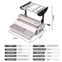 Selladora Térmica Eléctrica Vertical Portátil, Máquina de Sellado Semi-Automática para Consultorios Dentales y Veterinarios Pequeños