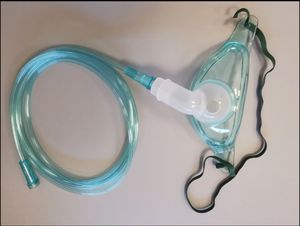 หน้ากากดำน้ำ360แบบใช้แล้วทิ้งขั้วต่อแบบหมุนโปร่งใสสีเขียวและสีขาวมีท่อ7Ft ผ่านการรับรอง EOS - Product Image 4