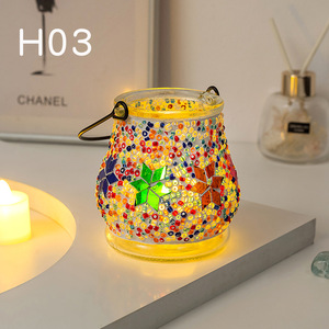 Diy Handmade Modern Vase Mosaic <strong>Candle</strong> <strong>Holder</strong> Home Decoration <strong>Glass</strong> Vase for Flowers - Product Image 4