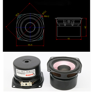 Unidad de altavoz de rango completo amplificador altavoz Tweeter de rango medio Woofer Hifi música sonido altavoz reproductor 8-15W <span class=keywords><strong>2</strong></span>,5 pulgadas Metal Mini - Product Image 6