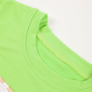 طقم ملابس أطفال قطني مطرز بأكمام قصيرة من Puresun، مزين بتطريز الشاحنات، رائج البيع للأولاد - Product Image 4