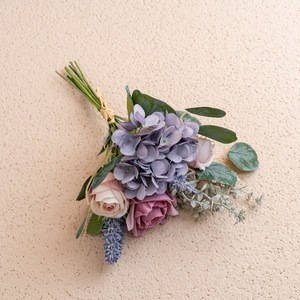 CallaFloral Bouquet Portable Hydrangeas et Roses Artificielles Effet Pluie pour Décoration Maison et Mariage CF02032 - Product Image 2