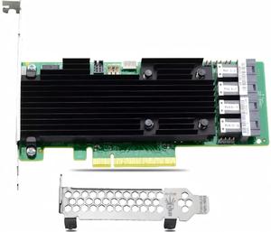 Carte HBA de stockage tri-mode de qualité professionnelle, 16 ports externes SFF 8644, adaptateur de serveur PCIe 3.1 à profil bas, 05-50044-00, carte réseau PCIe - Product Image 5