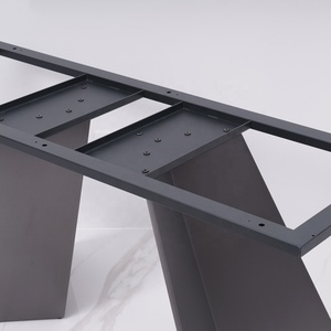 Chân bàn gang đúc bán buôn, kiểu dáng chân bàn chữ nhật bằng thép không gỉ công nghiệp, thiết kế hiện đại cho nhà hàng, khách sạn sang trọng. - Product Image 6