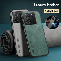 Étui en cuir de luxe pour Xiaomi 13T 13T PRO 13LITE, coque mate, support magnétique pour voiture, protection en silicone, étui de téléphone pour K60 Ultra