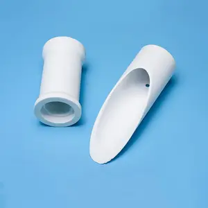 Industrial 95% Alumina Ceramic Bevel Tube Al2o3 Pipe Sleeve For Furnace